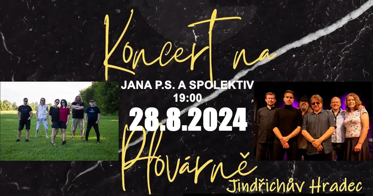 Dvojkoncert na plovárně Jindřichův Hradec - Jana P.S. a Spolektiv