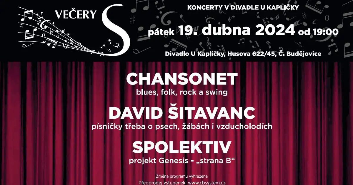 Večery S - Chansonet, Spolektiv, David Šitavanc