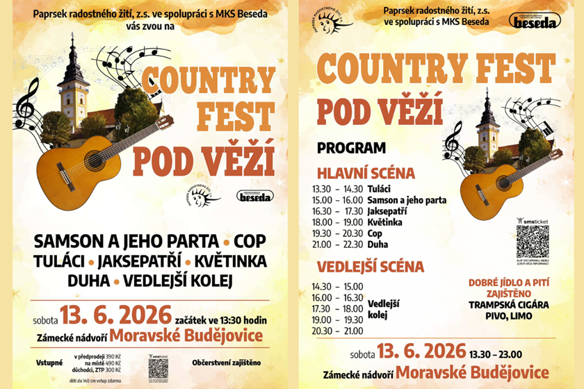 Country Fest Pod věží 13.6. 2026